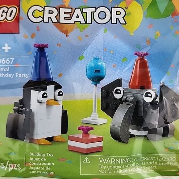 LEGO 2 Sets Creators 6+ Yrs Dog 30666 Penguin Elephant 30667 - Picture 7 of 10